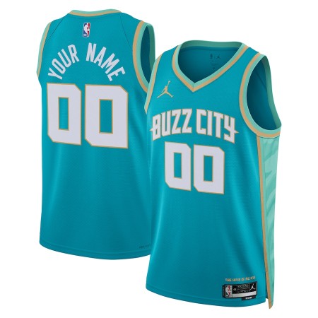 Dres Charlotte Hornets Prilagođeni Jordan 2023-24 City Edition Teal Swingman